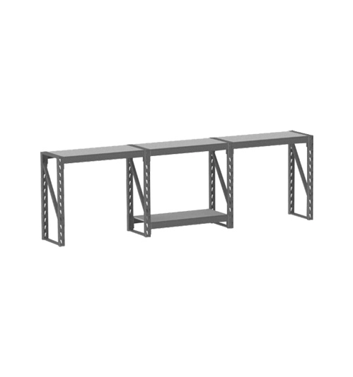 Standard Duty Shelving, 4 Shelves, 455kg Shelf Capacity, 1830mm x 1040mm x 430mm, Grey 2