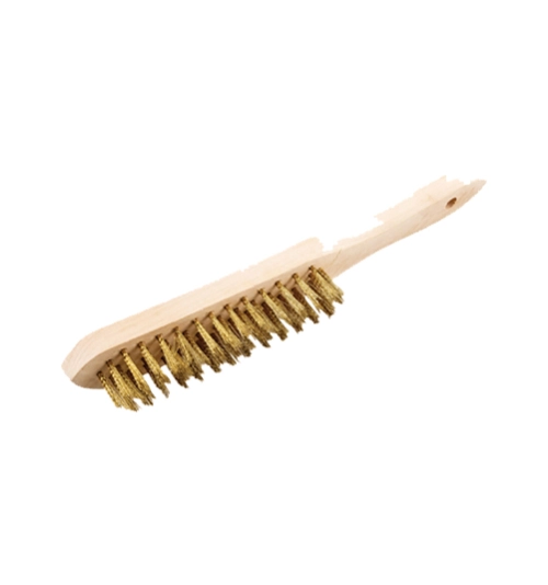 4-ROW BRASS WIRE SCRATCH BRUSH 1