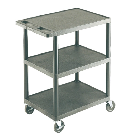 Service Trolley 3 Flat Shelves 1