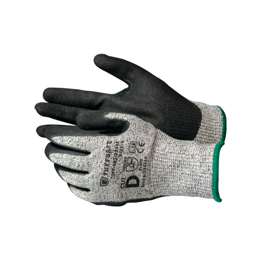 Cut Resistant Gloves, Grey, PU Palm, HPPE Liner, EN388: 2016, 4, X, 4, 3, E, Size 9 1