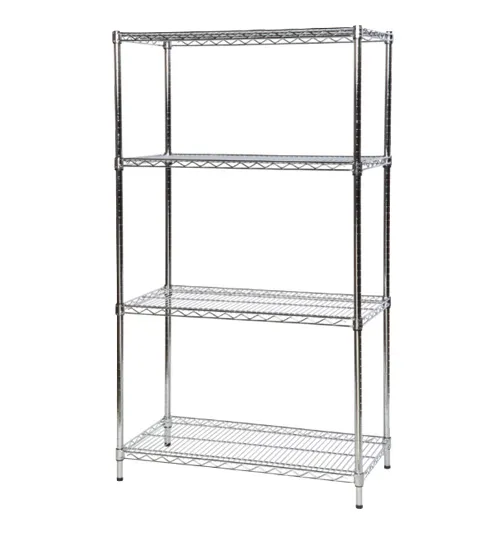 Wire Shelving Extension Bay, 4 Shelves, 300kg Shelf Capacity, 1625mm x ...