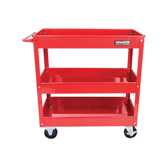 Tool Tray Trolley, Steel, 136kg, 2 x Braked Swivel Castors/2 x Swivel Castors, 737mm x 383mm x 663mm 1