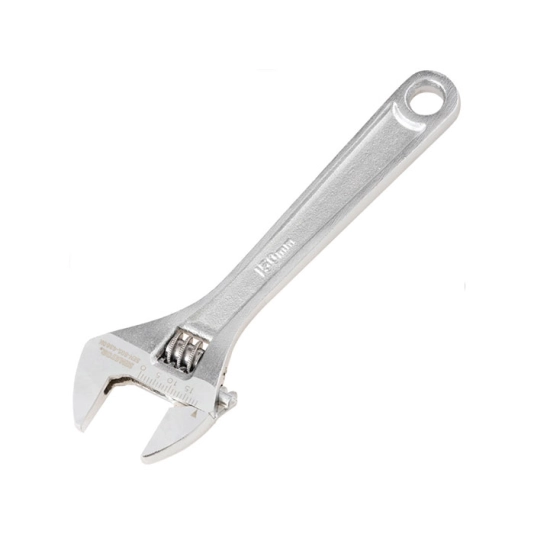 Adjustable Spanner, Drop Forged Chrome Vanadium Steel, 6in./150mm Length, 19mm Jaw Capacity 1