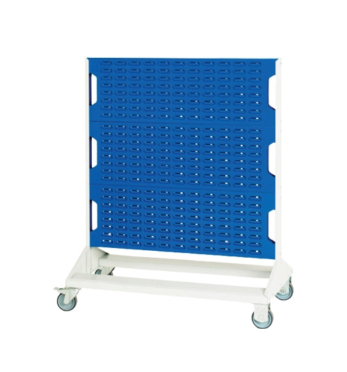 Louvre Panel Trolley, 1250mm x 1000mm x 550mm, Blue & Grey 1