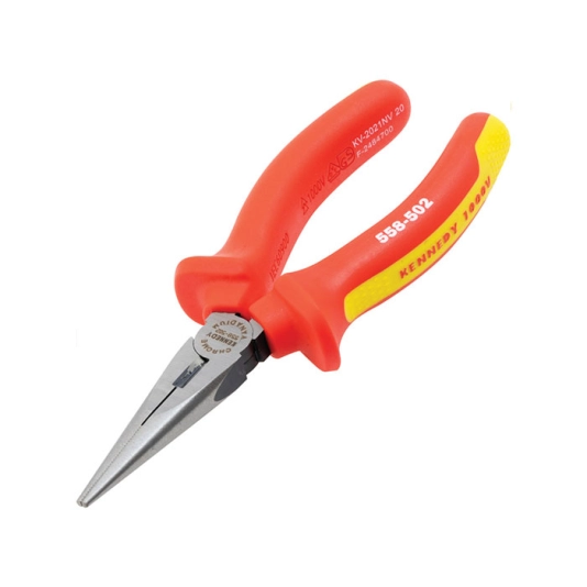 160mm Long, Needle Nose Pliers, Jaw Serrated 1