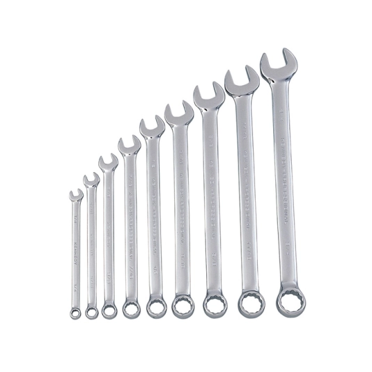 Imperial, Combination Spanner Set, 1/4 - 3/4in., Set of 9, Chrome Vanadium Steel 1