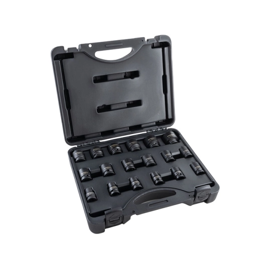 1/2in. Drive Impact Socket Set, 18 Piece 1