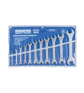 Metric Open Ended Spanner Set 6  32mm Set of 11 Chrome Vanadium Steel