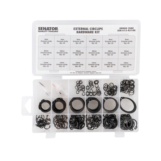 EXTERNAL CIRCLIPS HARDWARE KIT 300PC 1