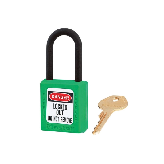 Master Lock 406GREEN (38mm) Thermoplastic Safety LOTO 1